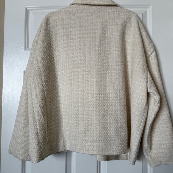 NWOT Abercrombie & Fitch Coat Tweed Shirt Jacket Blazer Oversized Size XL - Picture 4 of 13